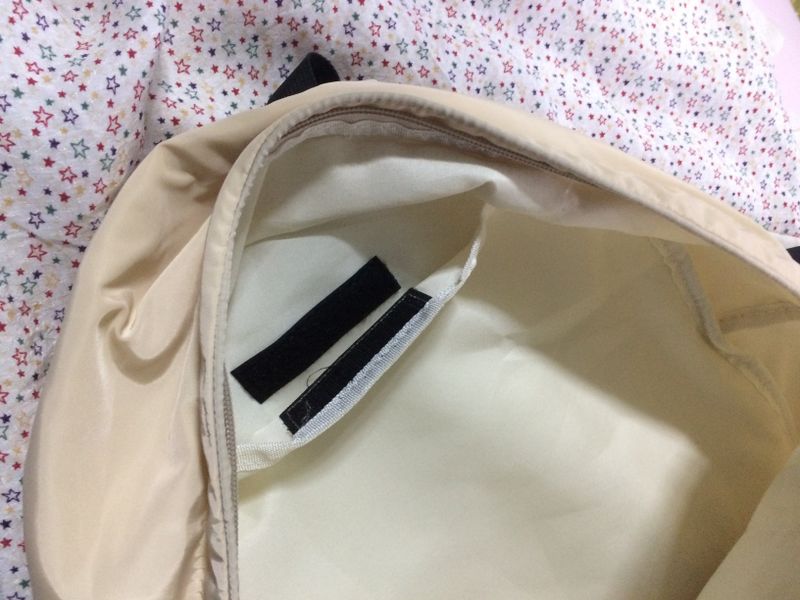 vintage two-tone backpack