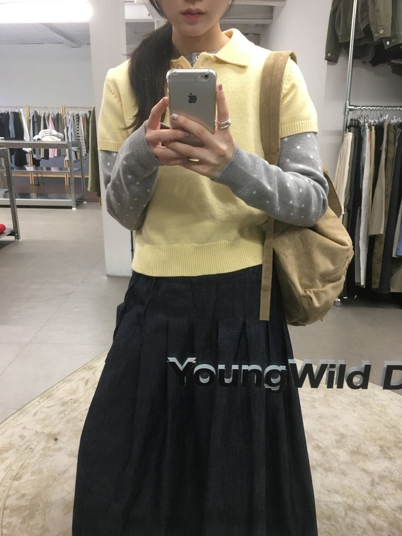Vero Poa Dot Cardigan (3color)