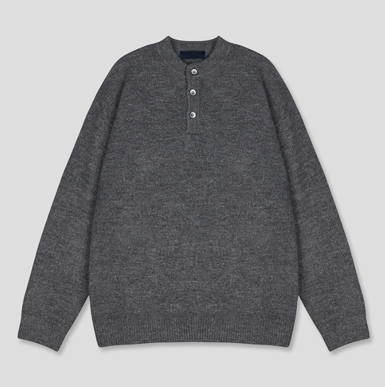 Belif Basic Henry Neck Overfit Knit