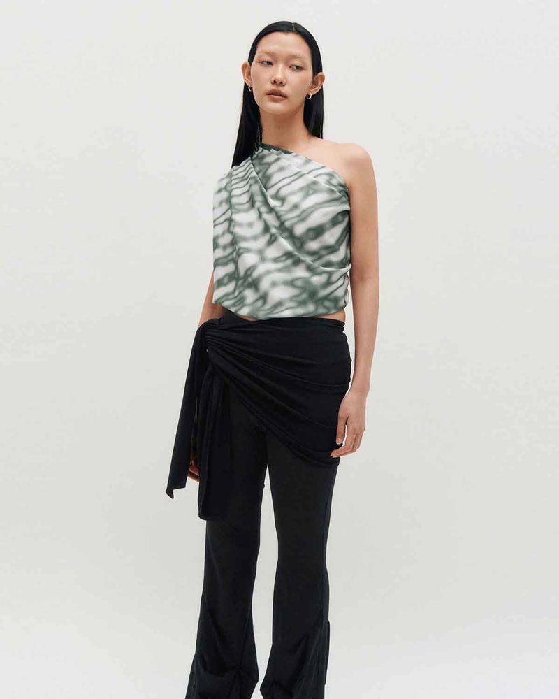 Sheer Layering Pants _ BLACK