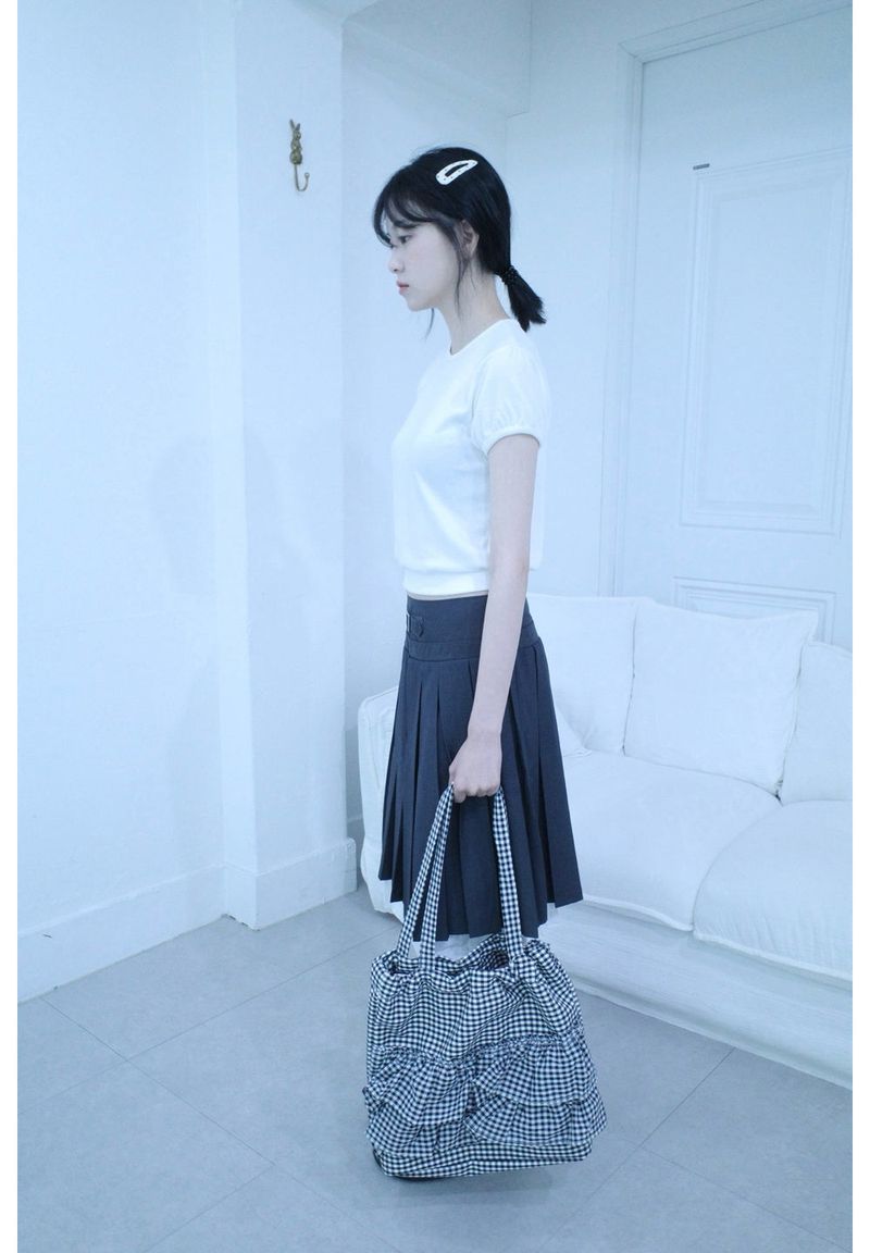 frill check bag