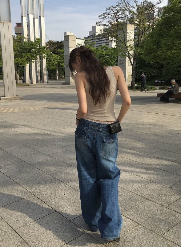 Burne Layered Sagging Lace Inner Shorts