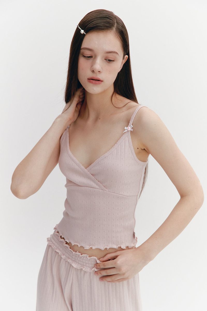 Wave Frill Pants Pink