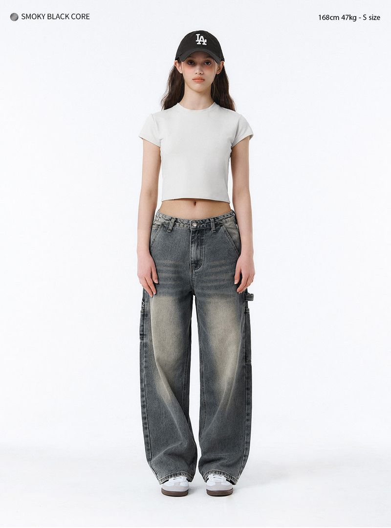 BTB : WORKSCAPE CARPENTER JEANS [SMOKY BLACK CORE]