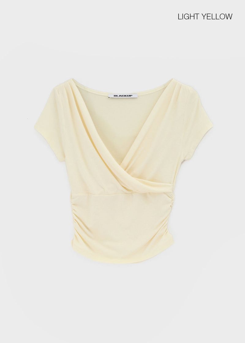 [MADE] Cujes Wrap Cap Sleeve Short Sleeve Top (Set Available)