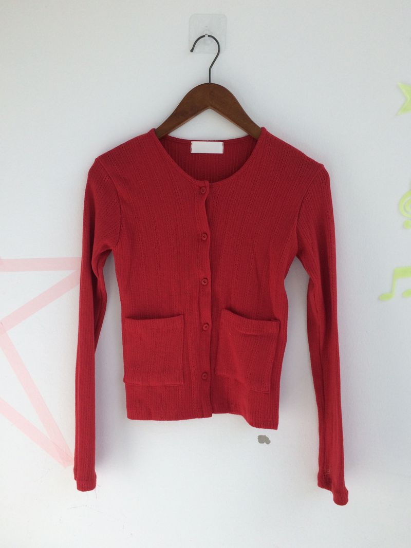 punching pocket cardigan