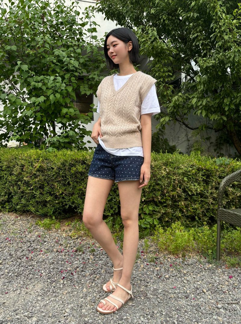 DARK BLUE DOT DENIM PANTS code 21100