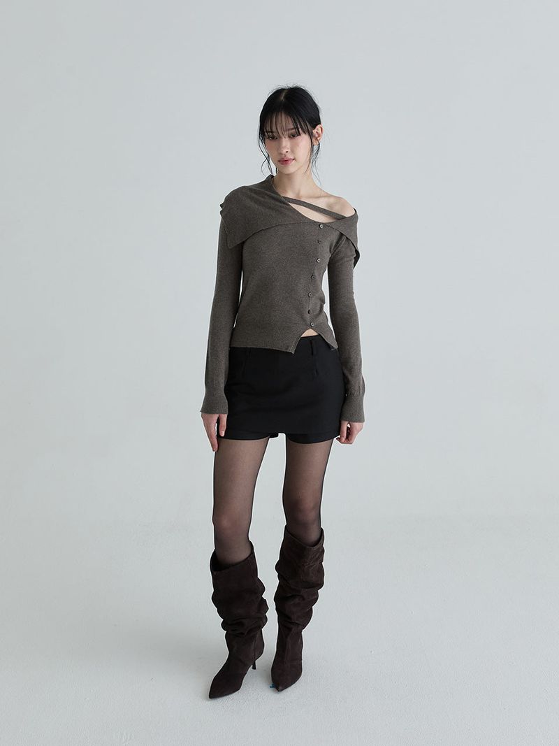 Sailor strap knit (Charcoal)