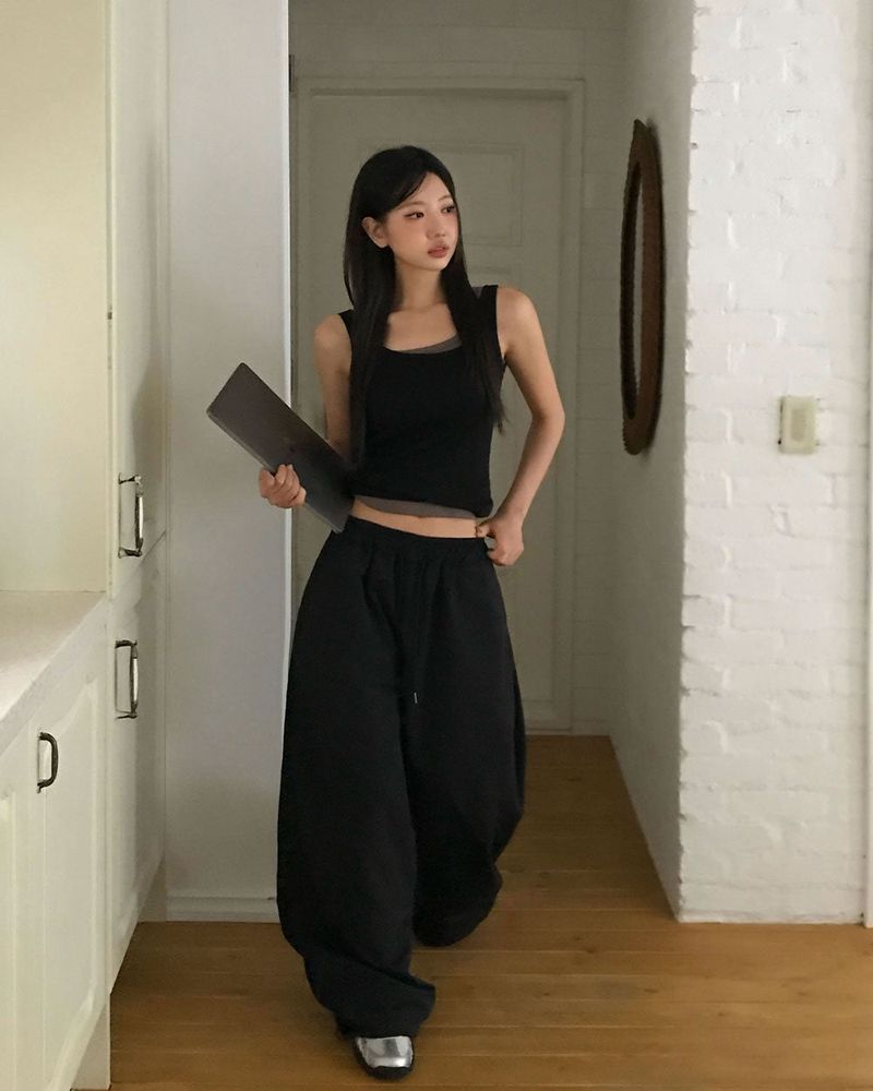[MADE] Dump, folding nylon wide pants