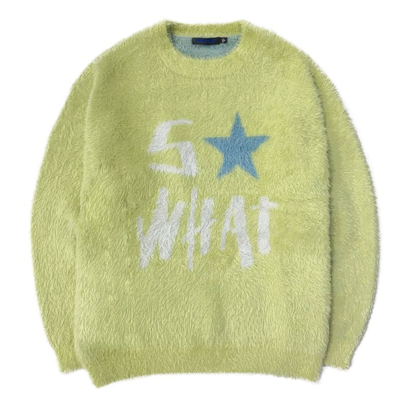 Sserpe（セルぺ）の「So What Hairy Knit Sweater Light Green（Tops）」