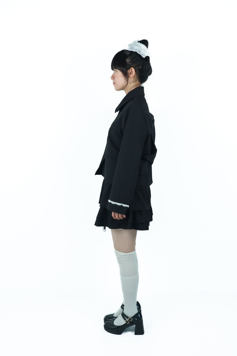 bigribbon jacket(black)