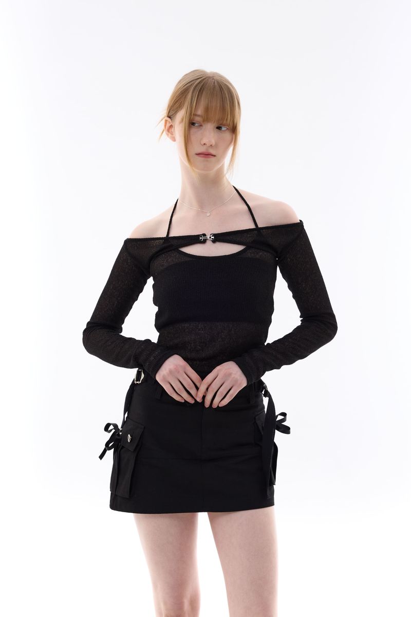 MANON OFF-SHOULDER SET / BLACK