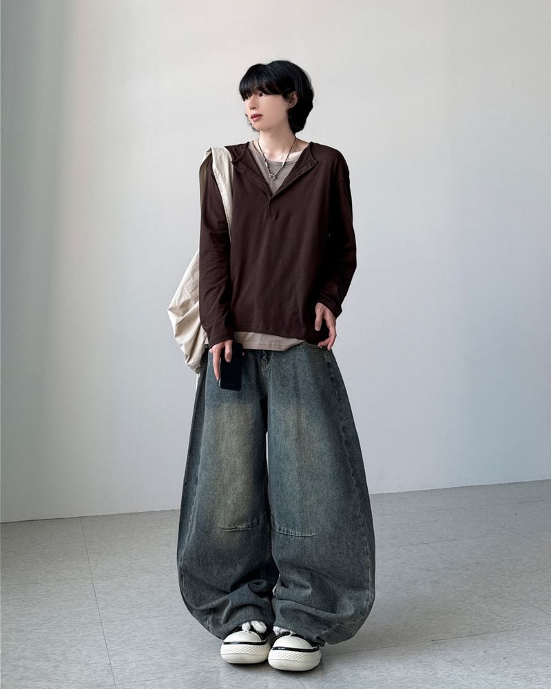 Euro Curved Wide Denim