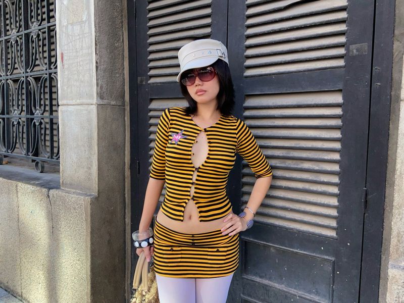BUMBLEBEE MINI SKIRT / バンブルビー ミニスカート ( SKIRT ONLY ) ( 1 PCS )
