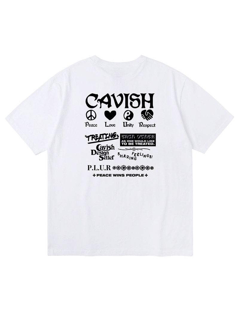 cavish（カビシ）の「PLUR SS TEE WHITE(CV2BMMT515A)（Tops）」