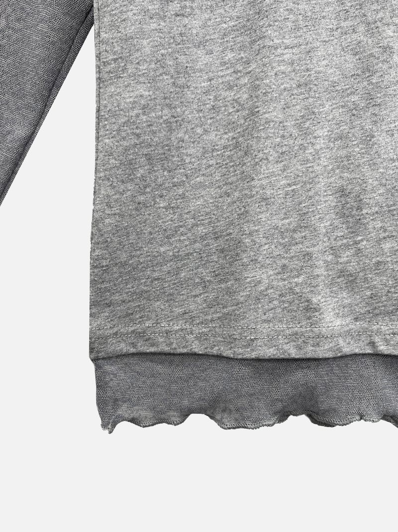Sheer See-Through Layered Long Sleeve (4c)