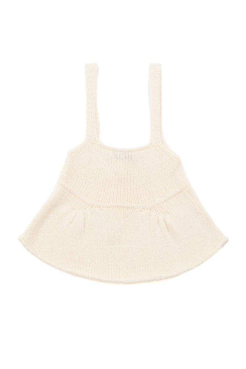 Ribbon Knit Bustier [Ivory]
