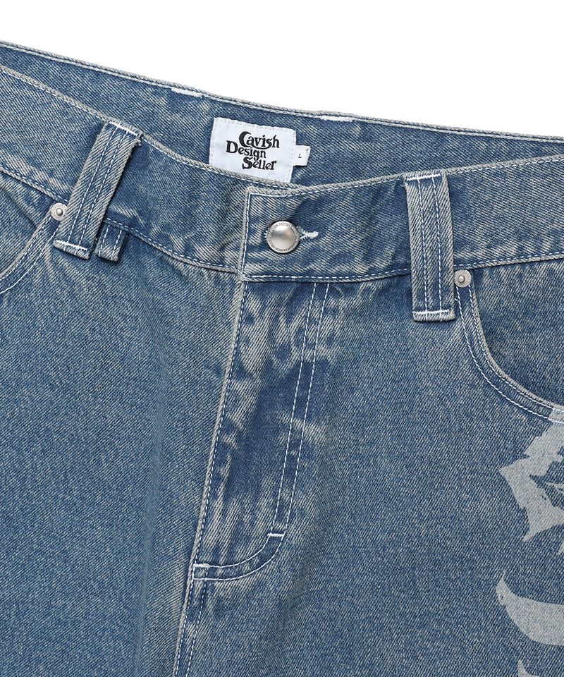 OVERDYED DENIM SHORTS BLUE(CV2FMUD161A)
