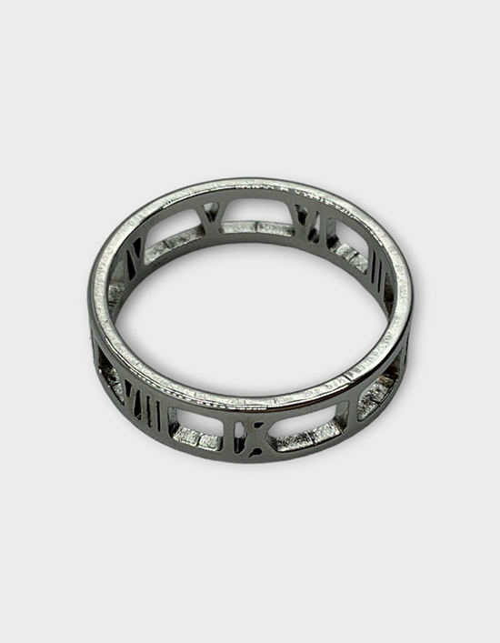 ASCLO Square Roman Numeral Ring