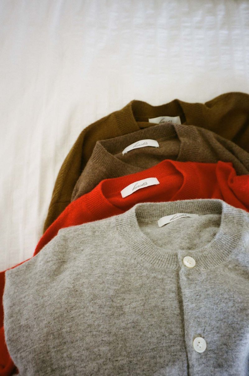 Cash Blend Knit Cardigan (Gray)