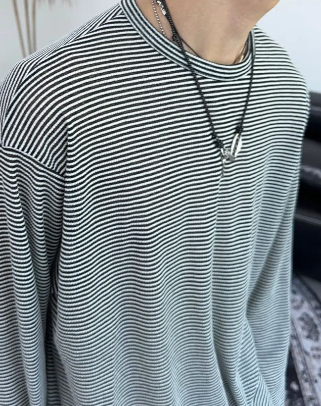 Ruen Summer Striped Long Sleeve Tee