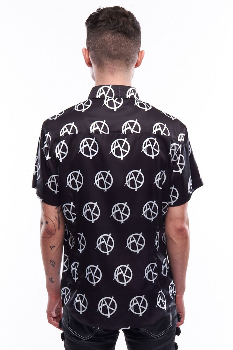 ANARCHY SATIN BUTTON DOWN