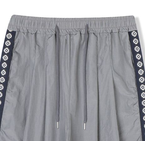Route Track Color Matching Wide Pants