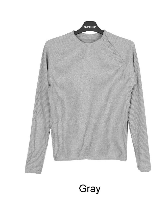 Dopa Muscle-Fit Ribbed Long-Sleeve Top