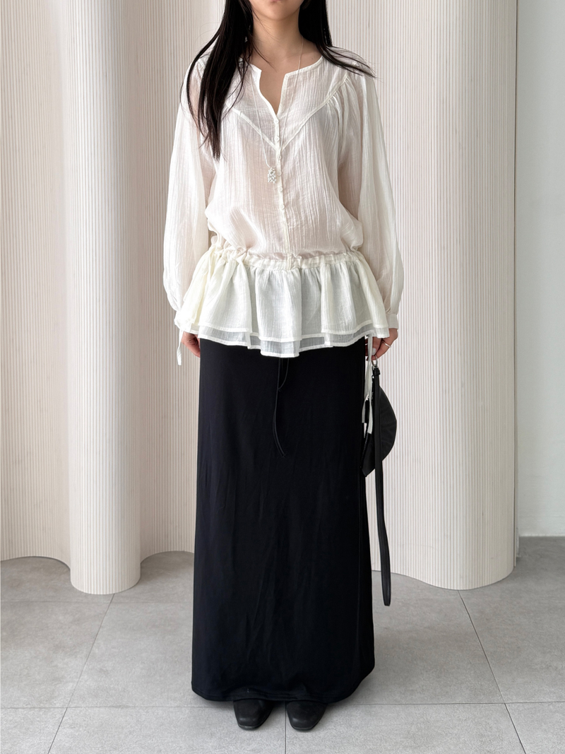 elin string blouse (2color)