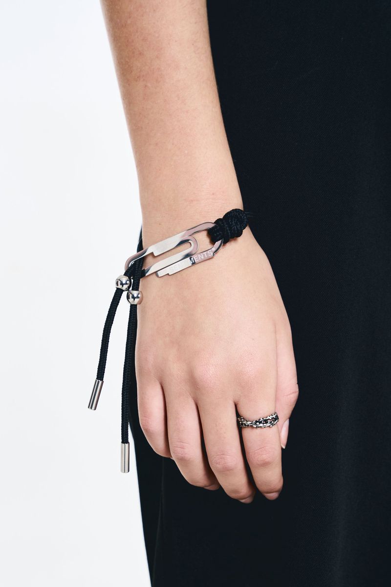 NO.585 [SILVER] CLIP LAYERED BRACELET