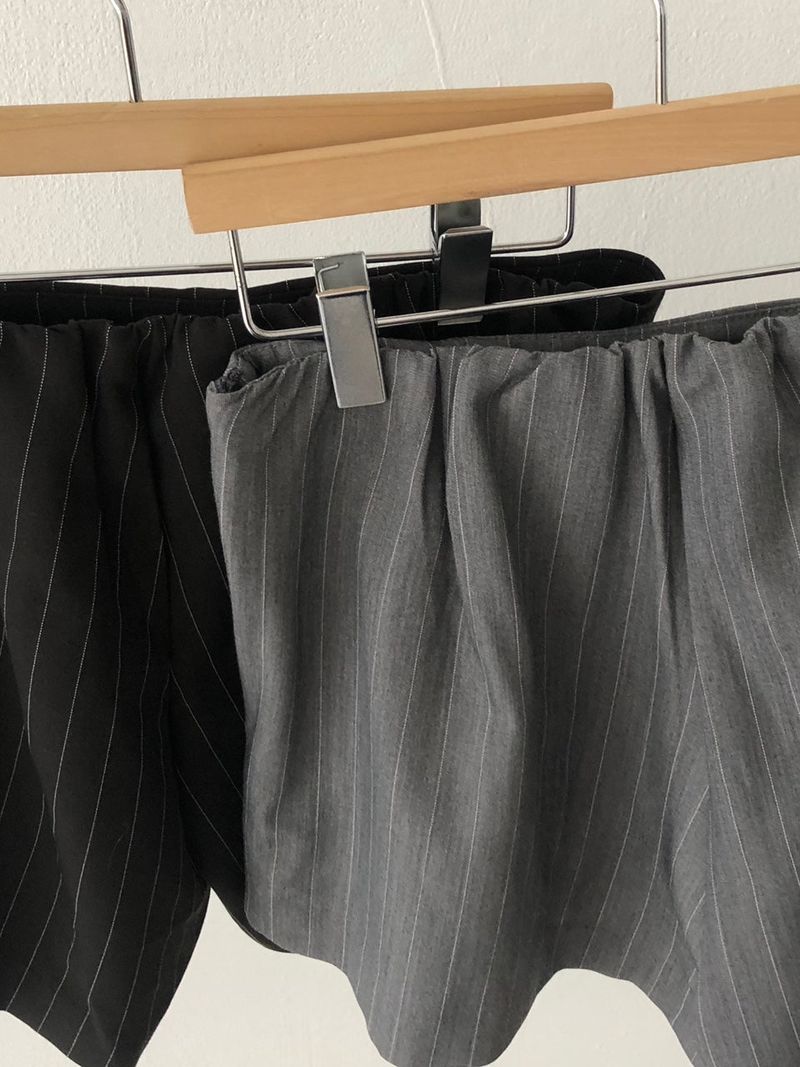 Stripe Skirt Pants