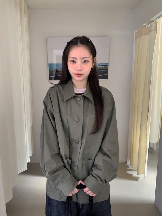 Tiol Cotton Collar Bomber Jacket