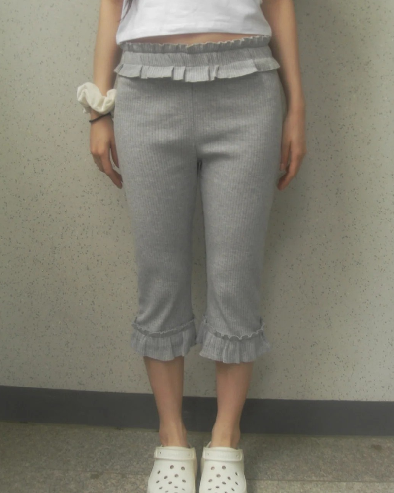 frill leggings pants