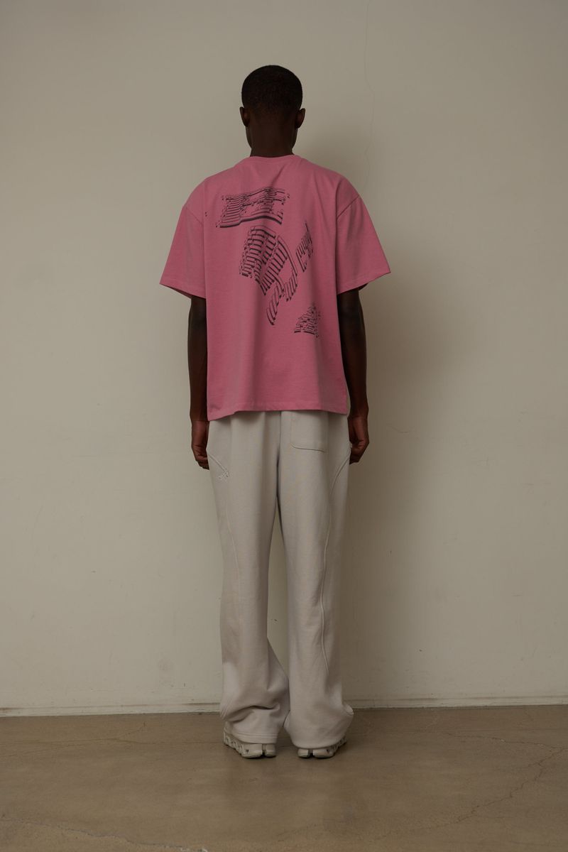 EEERRR letter graphic T-Shirt (Pink)