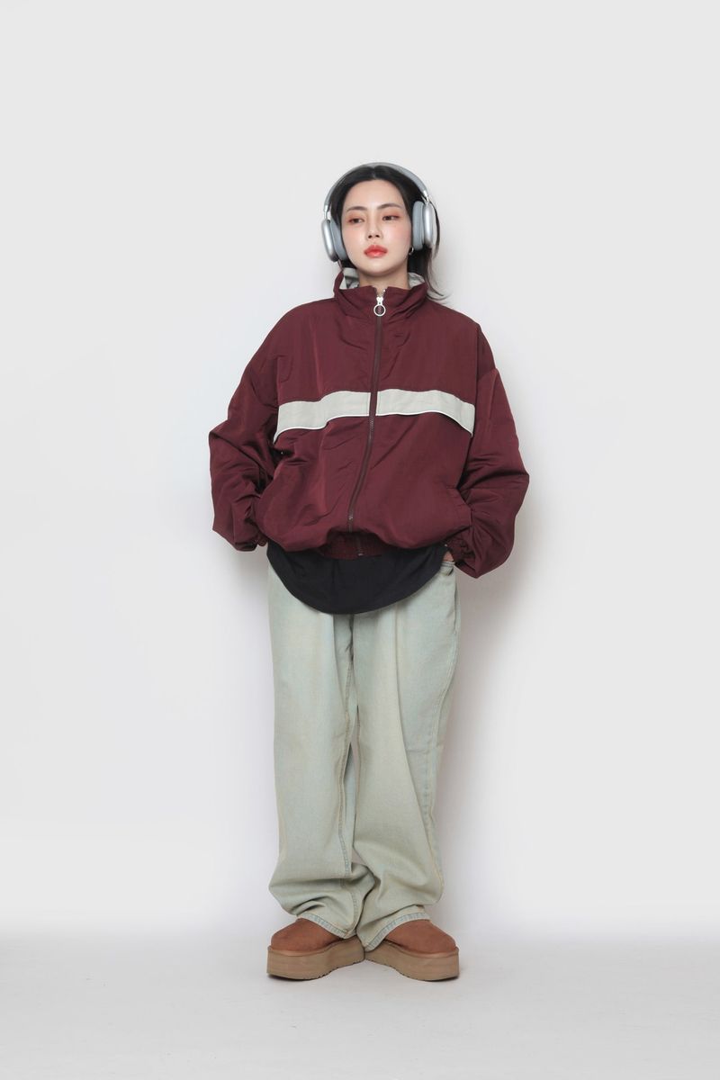 Mid Colour Piping Zip-Up
