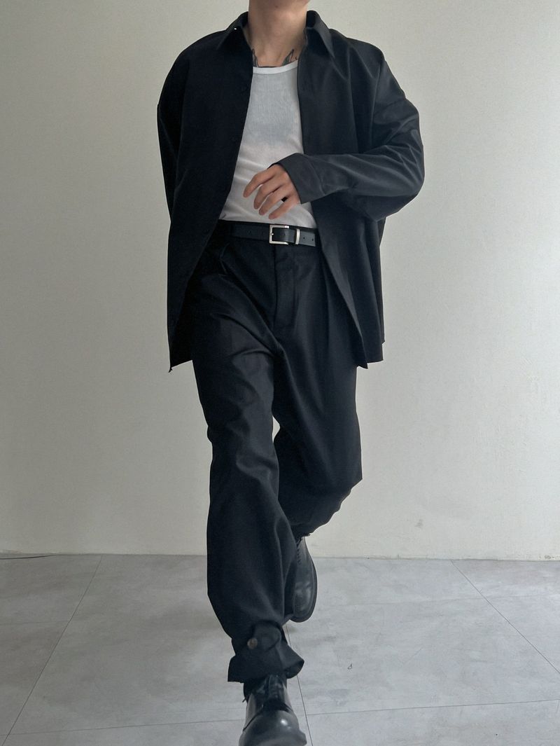 layered box shirt(2colors)