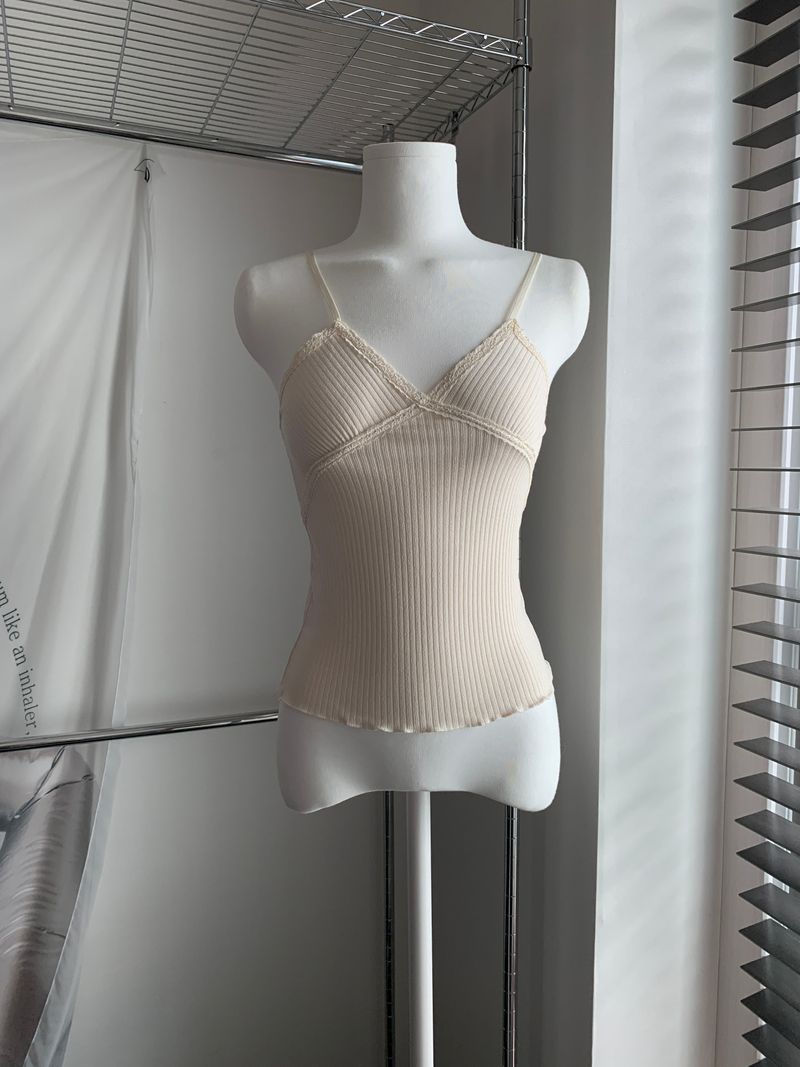 More lace sleeveless (5 colors)