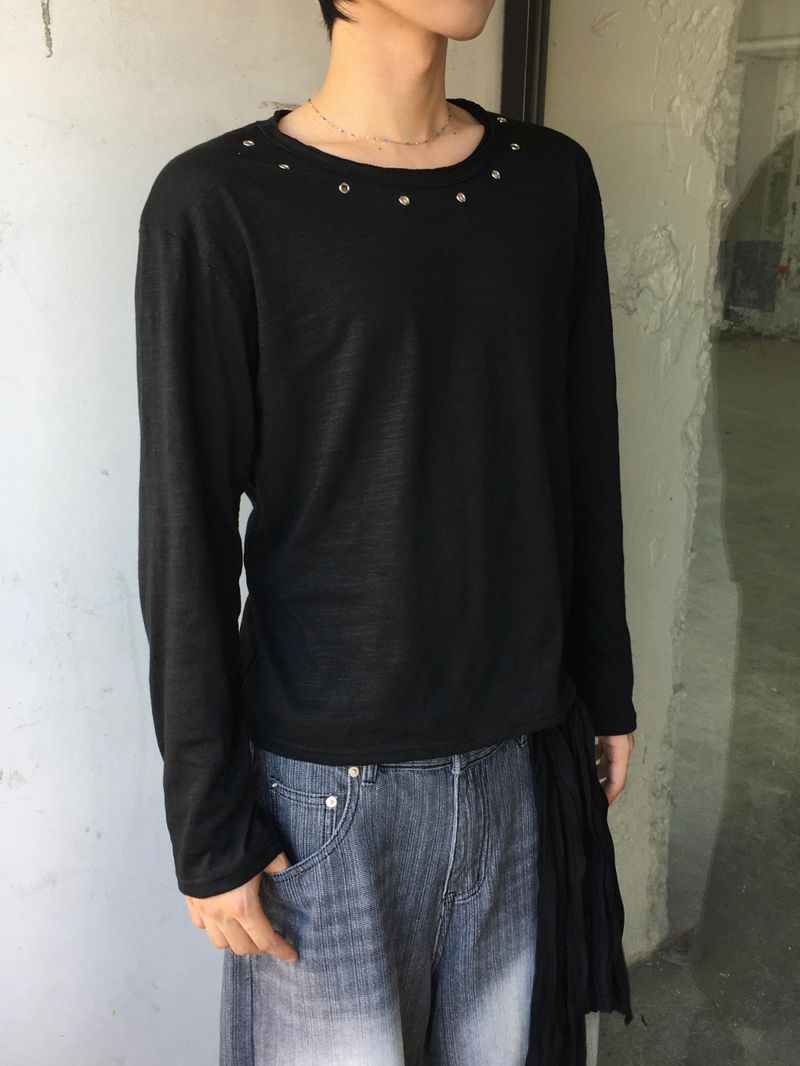 Loop Slub Eyelet Long Sleeve 2C