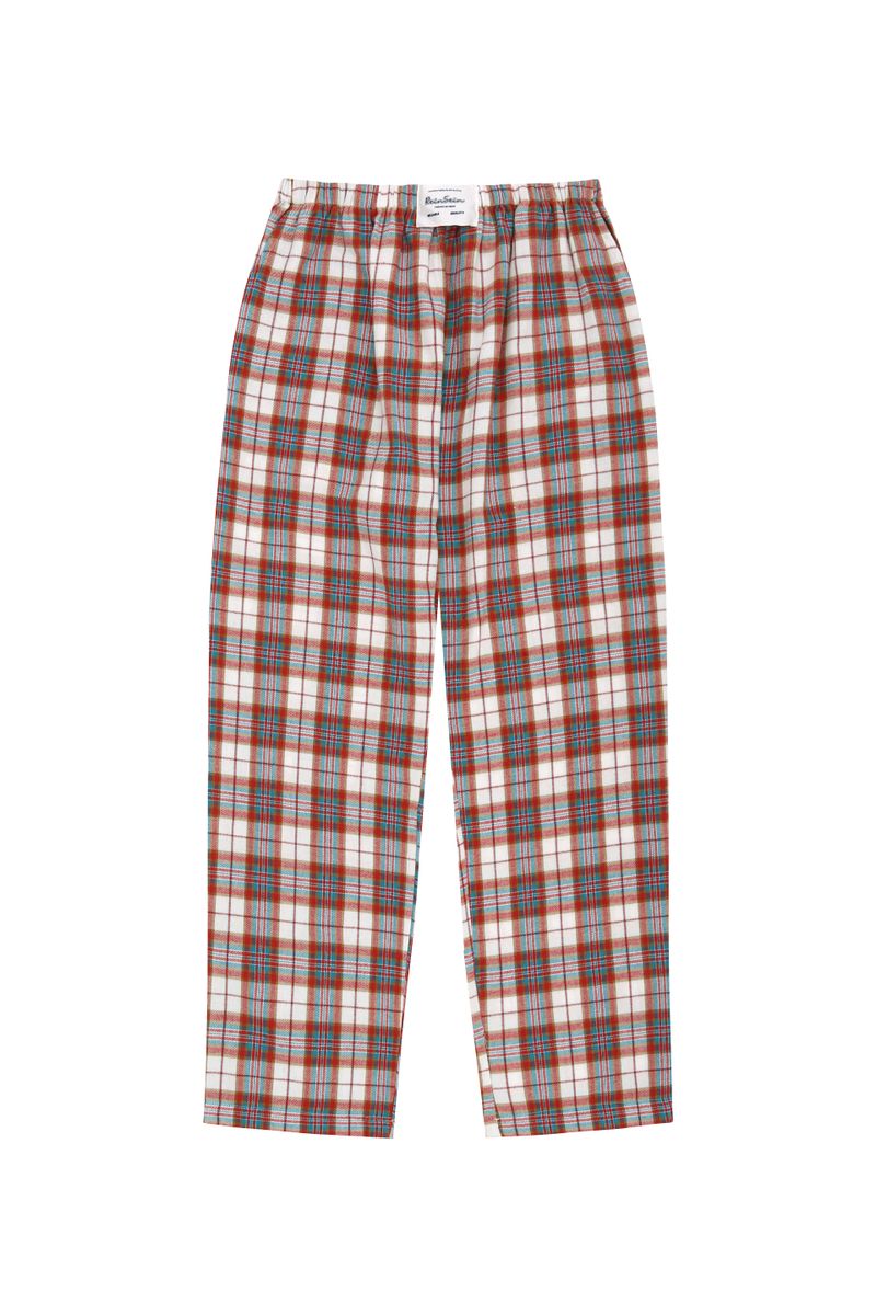 FW PRS red-blue check pajama set-up