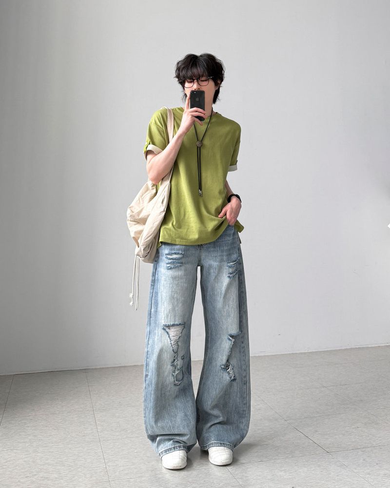 Kess Vintage Curved Denim