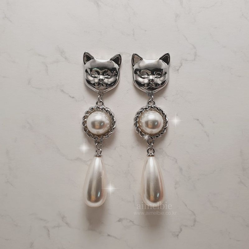 Melbie The Cat Series - The Elegance Piercing (Silver ver.)