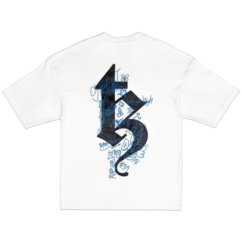 TZ GRAFFITI OVERSIZED TEE -WHITE