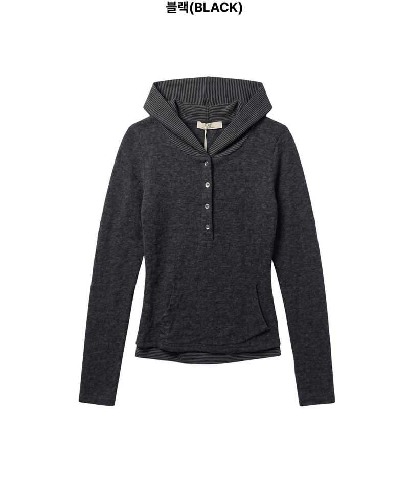 Monde Deep Henley Hoodie