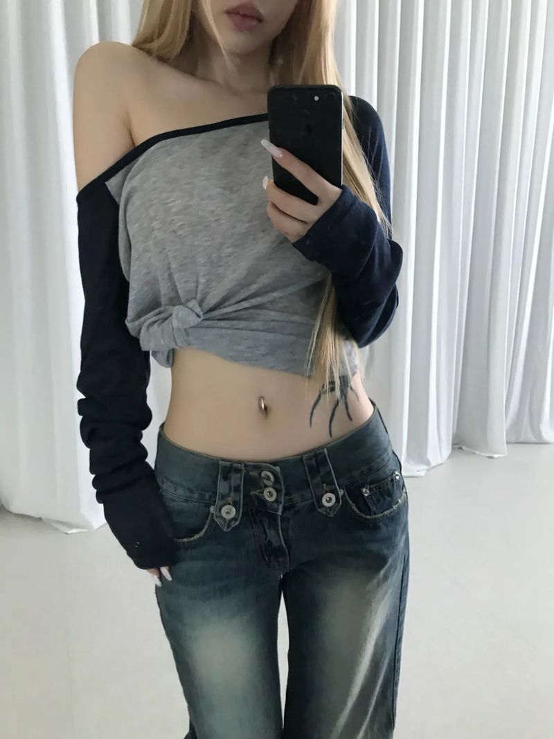 raglan off loose tee(5 color)