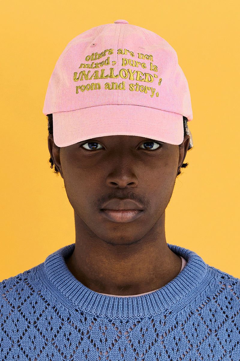 UNALLOYED（アナロイド）の「SLOGAN BALL CAP / PINK（Hats）」