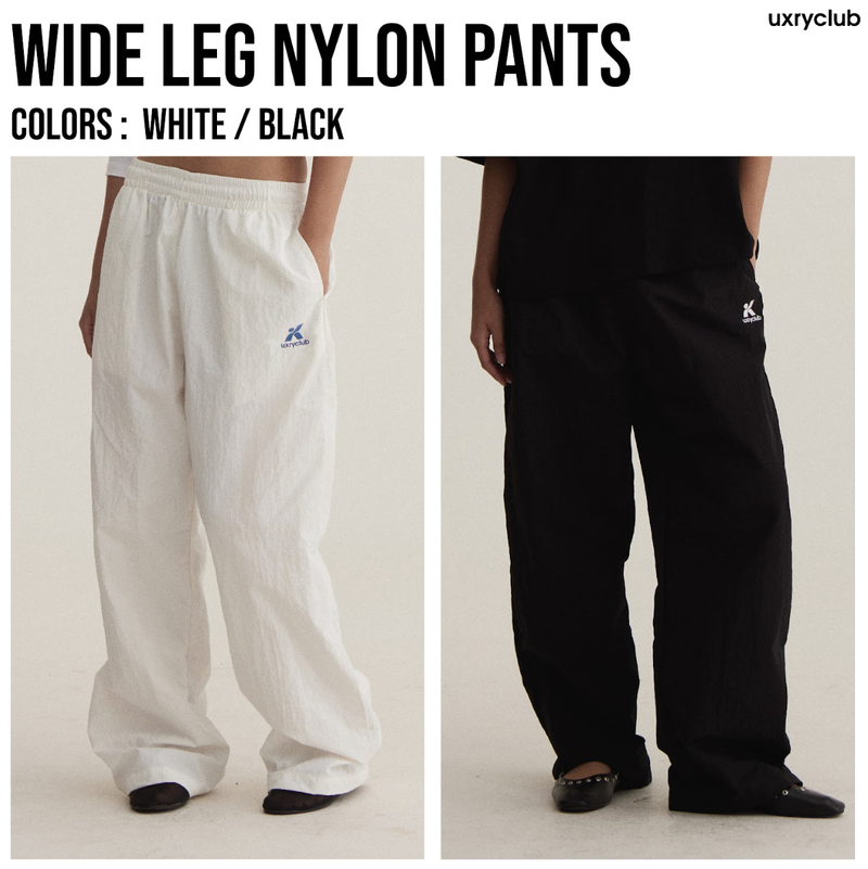 Uxry Club（ウクスリー・クラブ）の「UXRYCLUB WIDE LEG NYLON PANTS（Pants）」
