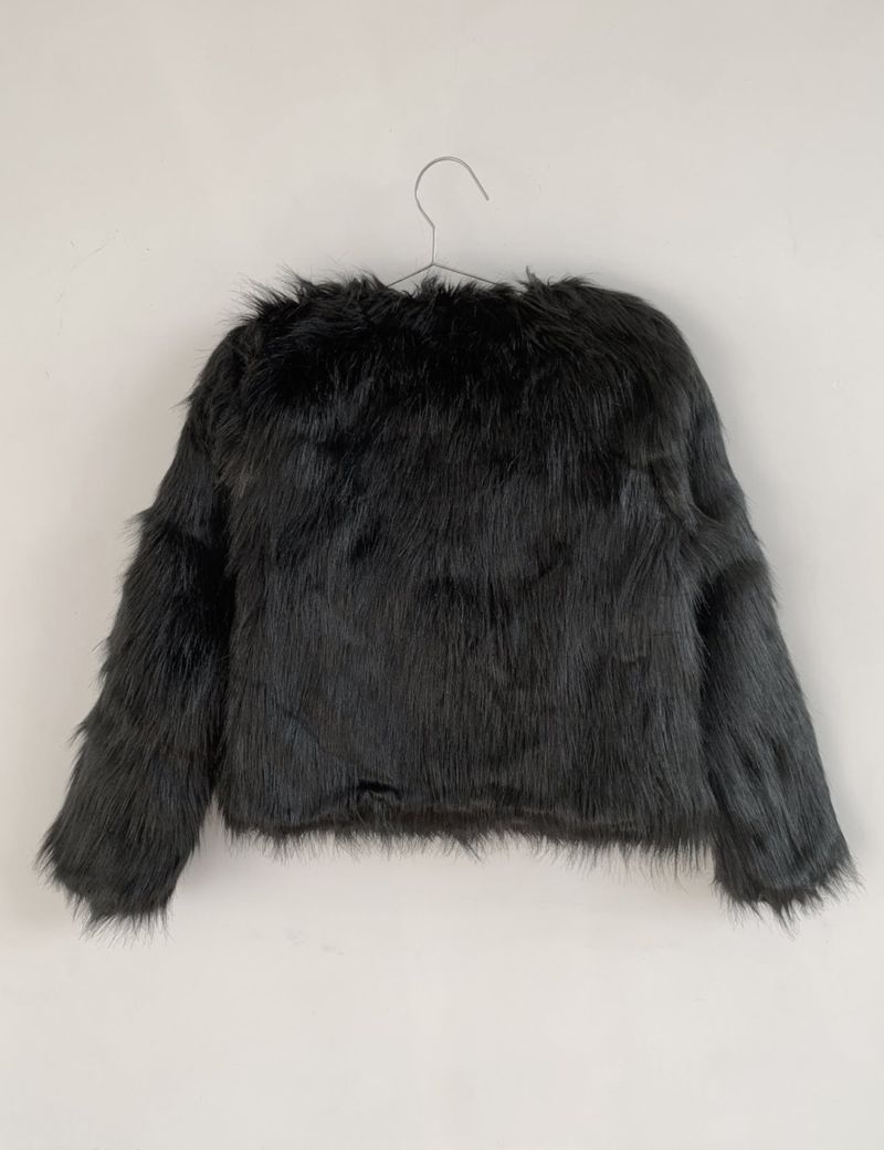 Uress Vintage Fur Jacket (Black)