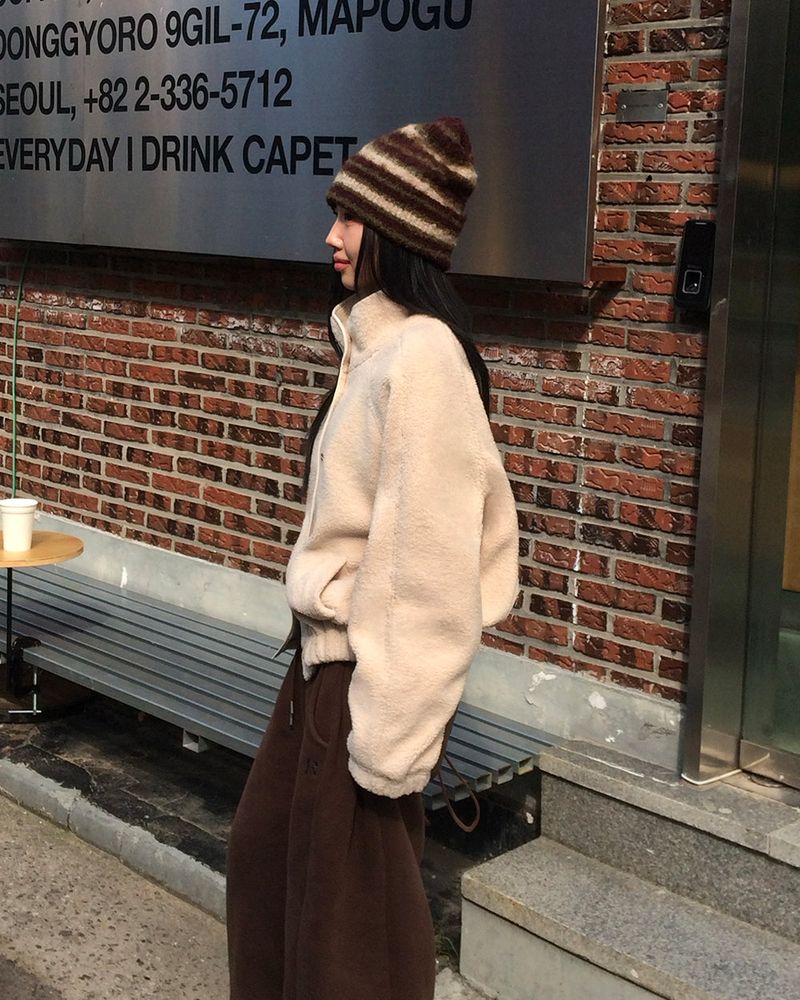 [ORIGINAL] Cable Wool Fleece Jumper