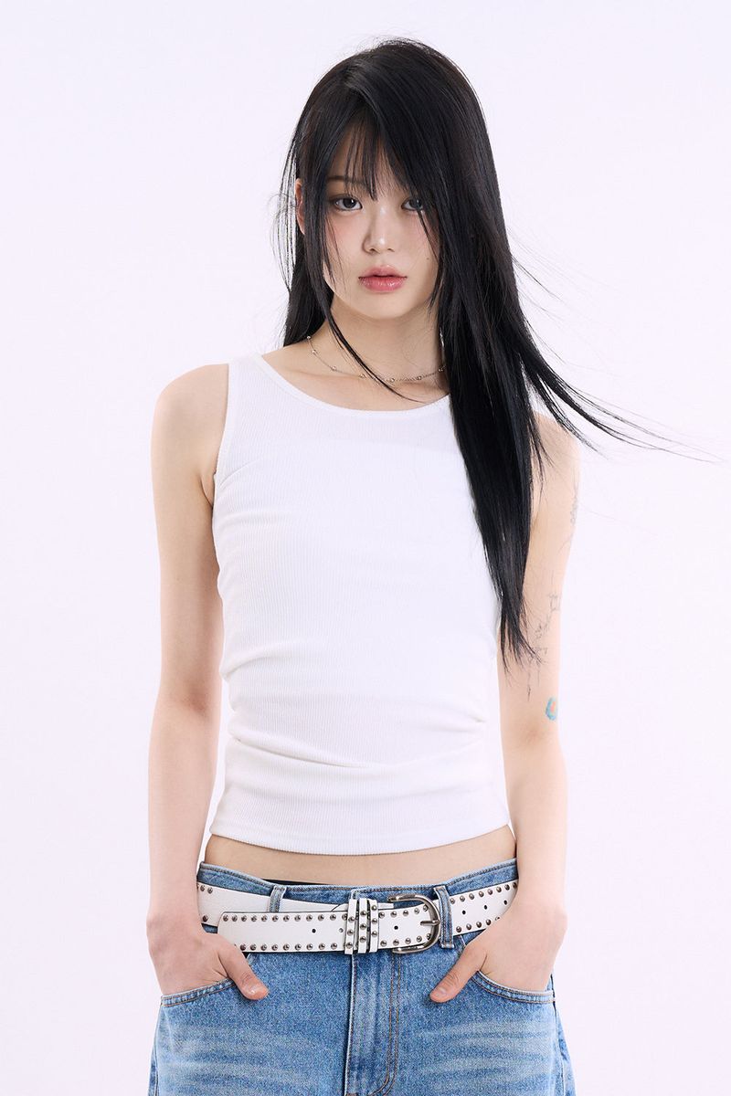 Raucohouse(ラウコハウス)の「Zenith ribbed sleeveless top(Tops)」
