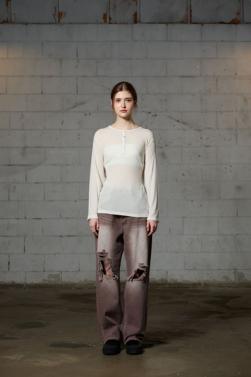 FAIRY WOOL LONG SLEEVE / IVORY